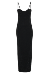 Rafaela Diamante Maxi Dress - Black